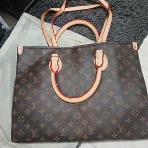 Nwt Elegant Lux Tote Or Bag in Brown and Tan